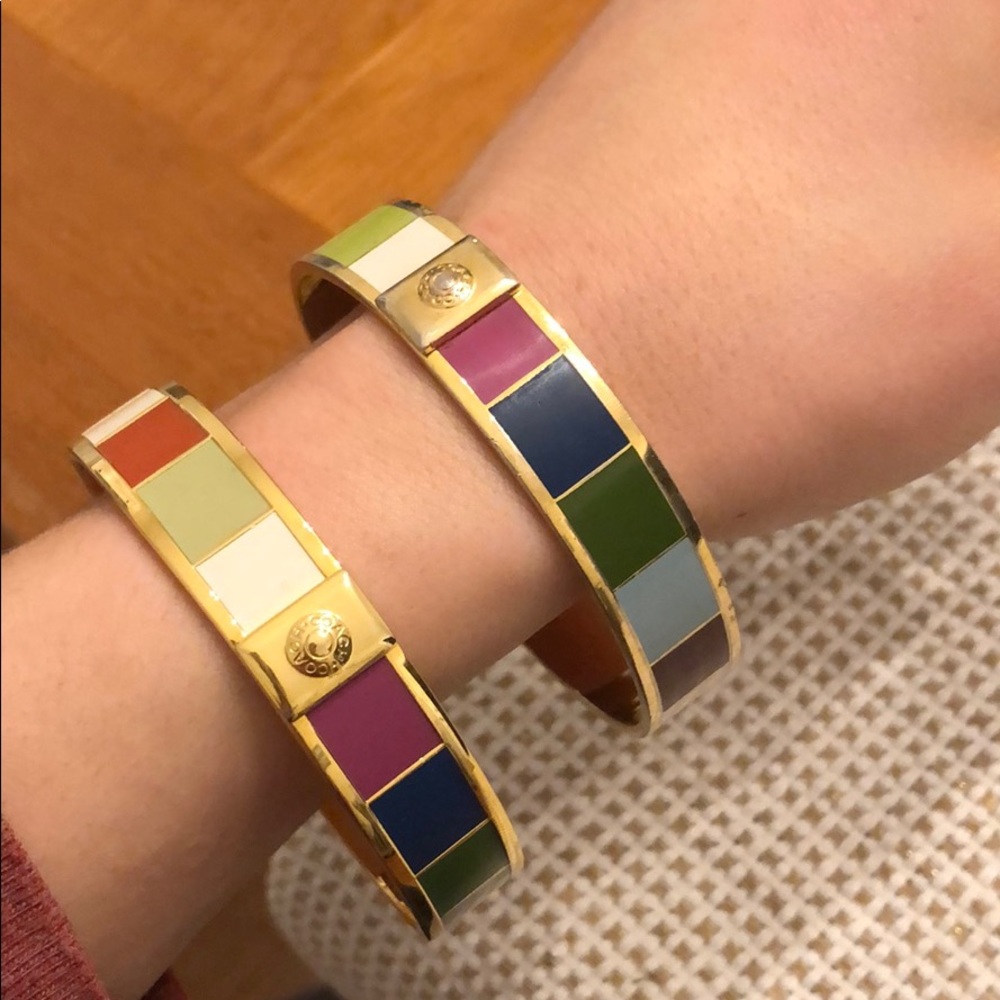 Color Blocked Coach Bangle(s)